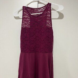 Hollister high neck lace dress